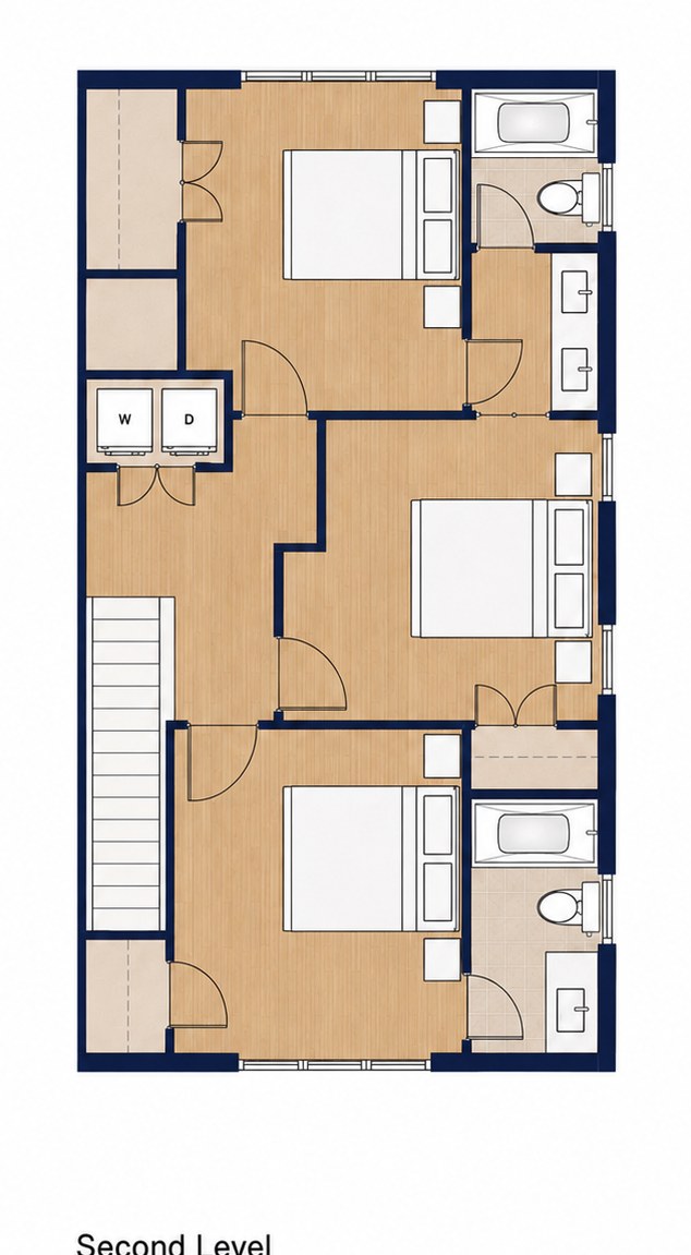 4 Bedroom second floor plan